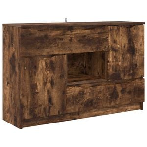 vidaXL Serv&iacute;rovac&iacute; skř&iacute;ň Kouřov&yacute; dub 100 x 30 x 65,6 kompozitn&iacute; dřevo