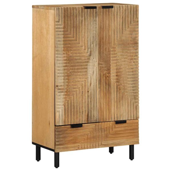 vidaXL Skř&iacute;ň highboard hněd&yacute; 60x33x100 cm masivn&iacute; mangovn&iacute;kov&eacute; dřevo
