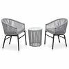 vidaXL 3d&iacute;ln&yacute; bistro set s podu&scaron;kami PE ratan &scaron;ed&yacute;