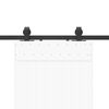 vidaXL Sada příslušenství pro posuvné dveře 213 cm ocelová černá