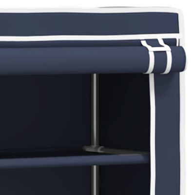 vidaXL 2patrový úložný regál nad pračku Modrý 71x29,5x170,5 cm železo