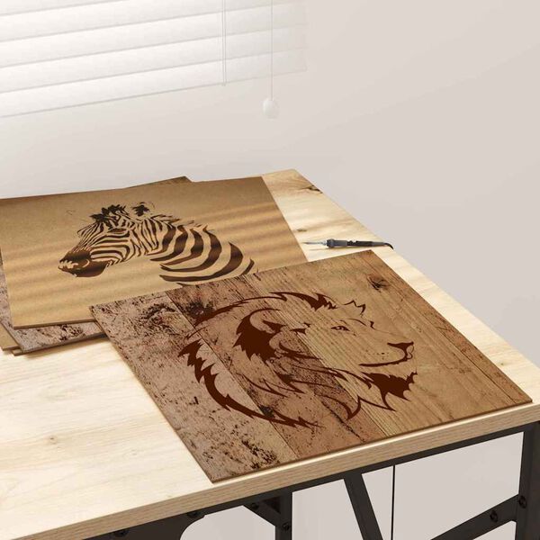 vidaXL Dekorační panely 12 pcs Staré dřevo 30 x 30 x 0.3 cm