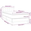 vidaXL Box spring postel s matrac&iacute; tmavě modr&aacute; 100x200 cm samet