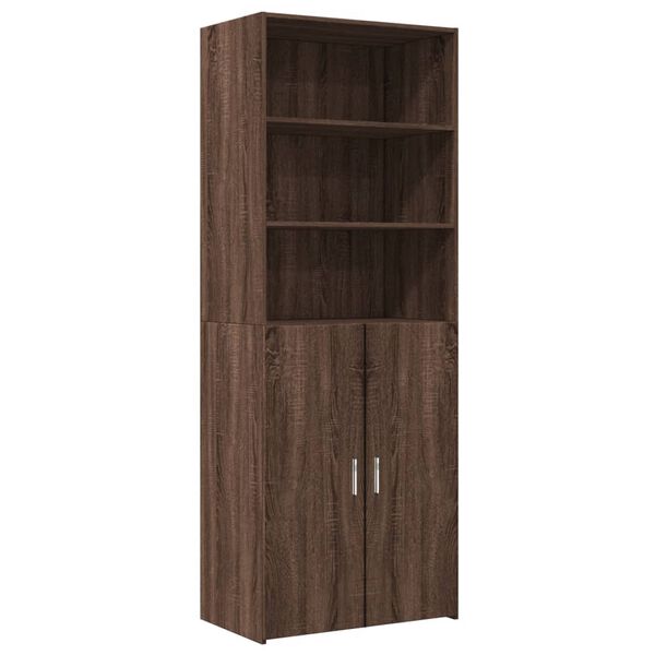 vidaXL Skř&iacute;ň highboard hněd&yacute; dub 70 x 42,5 x 185 cm kompozitn&iacute; dřevo