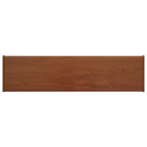 vidaXL Parapet okna Hněd&eacute; dřevo 80 x 20 x 4,5 cm PVC
