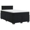 vidaXL Postel boxspring s matrac&iacute; s čelo Čern&aacute; 120 x 200 cm Samet