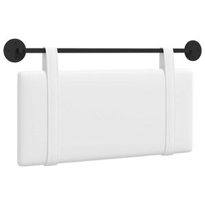 vidaXL Z&aacute;věsn&aacute; čeln&iacute; deska N&aacute;stěnn&yacute; B&iacute;l&yacute; 90 x 55 x 5 cm textil