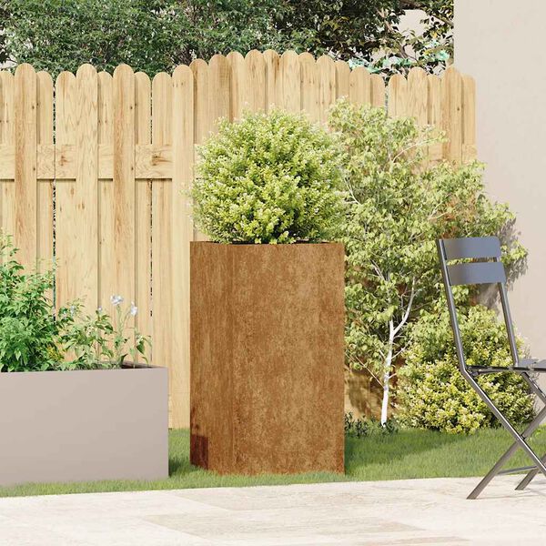 vidaXL Truhl&iacute;k Rusty 40x40x80 cm Zvětral&aacute; ocel