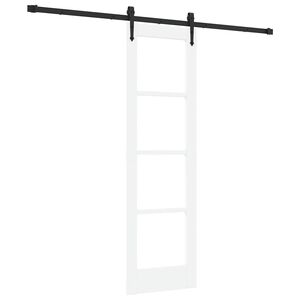 vidaXL Posuvn&eacute; dveře ORKDAL 61 x 198,5 cm Masivn&iacute; borov&eacute; dřevo a sklo