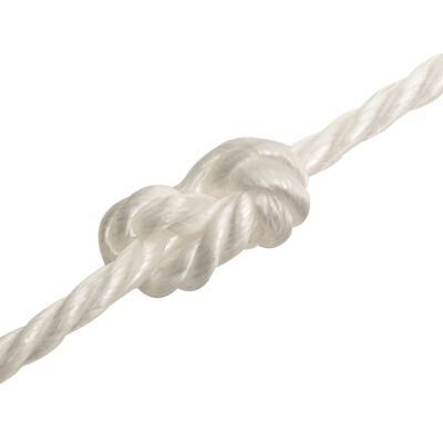 vidaXL Pracovní lano bílé 14 mm 100 m polypropylen