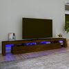 vidaXL TV skř&iacute;ňka s LED osvětlen&iacute;m hněd&yacute; dub 260x36,5x40 cm