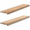 vidaXL Okenn&iacute; parapety 2 ks neo&scaron;etřen&eacute; 100x20x2cm masivn&iacute; dubov&eacute; dřevo