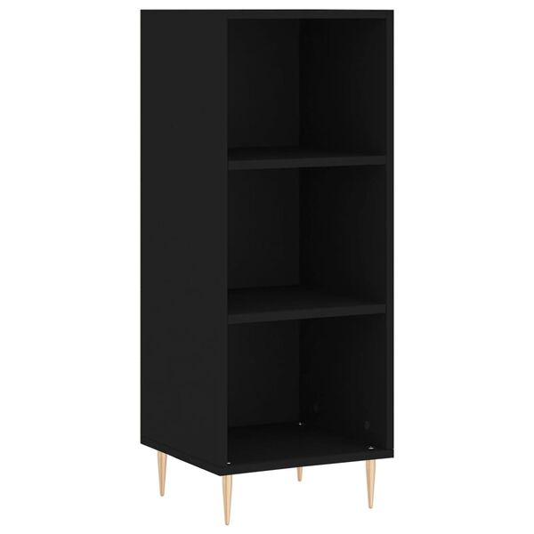 vidaXL Skř&iacute;ň highboard čern&aacute; 34,5x32,5x180 cm kompozitn&iacute; dřevo