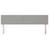 vidaXL Čela postele světle &scaron;ed&aacute; 200 x 5 x 78/88 cm l&aacute;tka