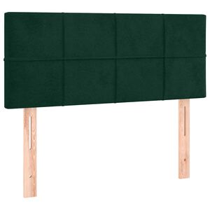 vidaXL Čelo postele tmavě zelen&eacute; 80 x 5 x 78/88 cm samet