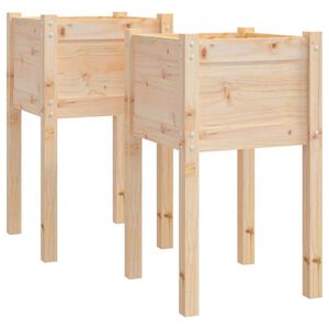 vidaXL Zahradn&iacute; truhl&iacute;ky 2 ks 40 x 40 x 70 cm masivn&iacute; borovice