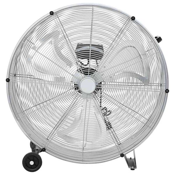 vidaXL Bubenový ventilátor s kolem 79 x 37 x 82 cm Hliník