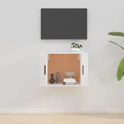 vidaXL Nástěnná TV skříňka bílá 57 x 34,5 x 40 cm