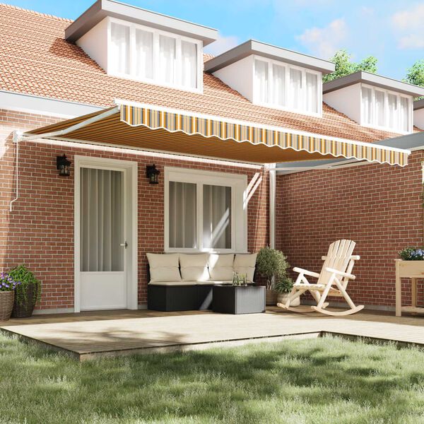 vidaXL Budsorovateln&eacute; zastře&scaron;en&iacute; Pruhovan&yacute; V&iacute;cebarevn&yacute; 450 &times; 300 cm