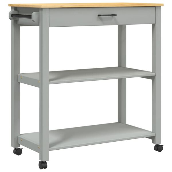 vidaXL Kuchyňsk&yacute; voz&iacute;k MONZA 84 x 40 x 88,5 cm masivn&iacute; borov&eacute; dřevo