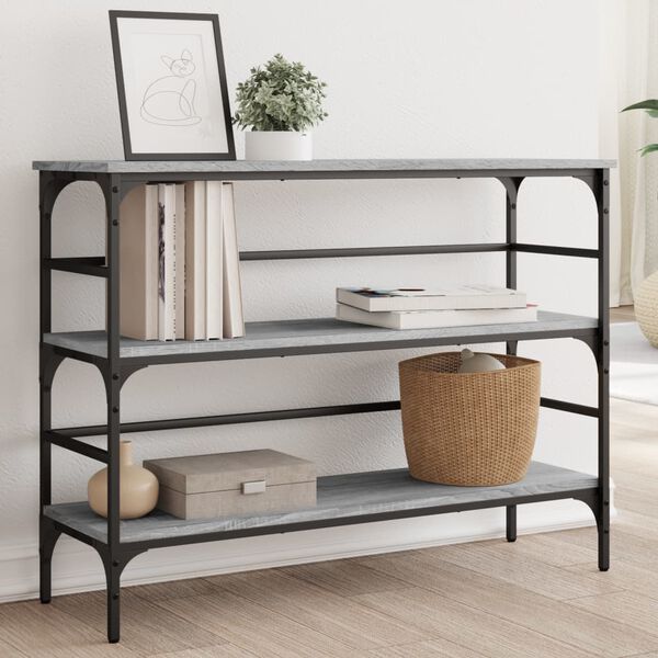 vidaXL Konzolový stolek šedý sonoma 100 x 32 x 75 cm kompozitní dřevo