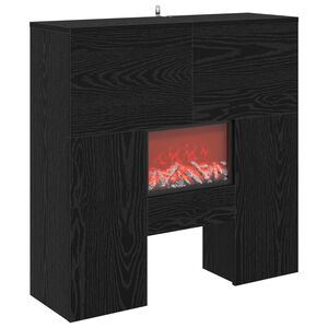 vidaXL Elektrick&yacute; krb Čern&yacute; dub 75 x 24,5 x 75 cm Kompozitn&iacute; dřevo