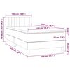 vidaXL Box spring postel s matrac&iacute; tmavě zelen&aacute; 100x200 cm samet