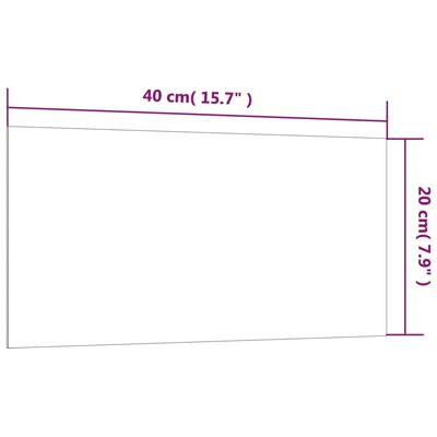 vidaXL Nástěnná magnetická tabule černá 40 x 20 cm tvrzené sklo