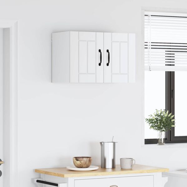 vidaXL Horn&iacute; kuchyňsk&aacute; skř&iacute;ňka B&iacute;l&aacute; 60 x 31 x 40 cm kompozitn&iacute; dřevo