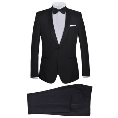 vidaXL Pánský dvoudílný večerní oblek / smoking, vel. 46, černý