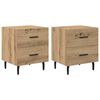 vidaXL Nočn&iacute; skř&iacute;ňka 2 pcs Artisanov&yacute; dub 40 x 35 x 47,5 cm