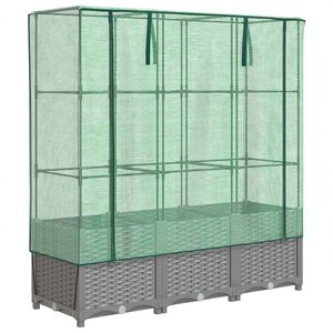vidaXL Vyv&yacute;&scaron;en&yacute; z&aacute;hon se sklen&iacute;kem ratanov&yacute; vzhled 120 x 40 x 138 cm