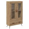 vidaXL Vysok&yacute; bufet Artisanov&yacute; dub 69,5 x 31 x 115 cm