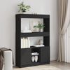 vidaXL Skříň highboard černá 92 x 33 x 140 cm kompozitní dřevo