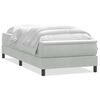 vidaXL Box spring postel s matrac&iacute; světle &scaron;ed&aacute; 100x220 cm samet