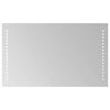 vidaXL LED koupelnov&eacute; zrcadlo Transparentn&iacute; 50 x 30 cm tvrzen&eacute; sklo