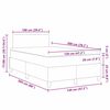 vidaXL Postel s boxspringem Tmavě šedá a bílá 203 x 120 x 88 cm