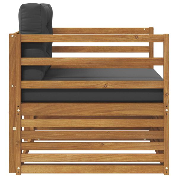 vidaXL Venkovn&iacute; pohovkov&aacute; souprava Masivn&iacute; ak&aacute;ciov&eacute; dřevo a polyester