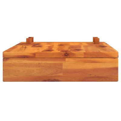 vidaXL Pracovní deska se svěrákem 52x36x9,5 cm masivní akáciové dřevo
