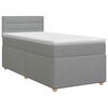 vidaXL Postel boxspring s matrac&iacute; Světle &scaron;ed&aacute; 90 x 190 cm Textil