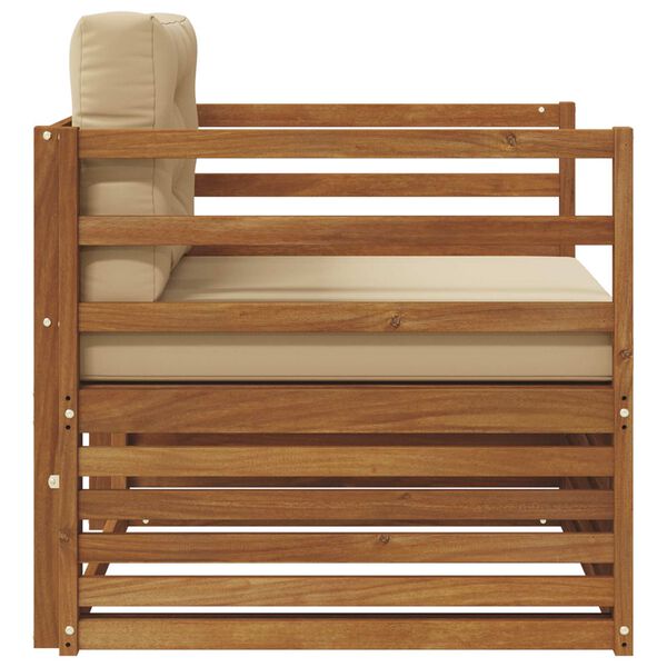 vidaXL Venkovn&iacute; pohovkov&aacute; souprava Masivn&iacute; ak&aacute;ciov&eacute; dřevo a polyester