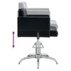 vidaXL Kosmetick&aacute; židle čern&aacute; uměl&aacute; kůže
