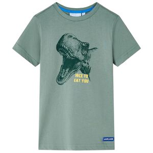 vidaXL Dětsk&eacute; tričko khaki 104