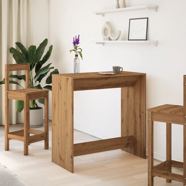 vidaXL Barov&yacute; stůl dub artisan 102 x 50 x 103,5 cm kompozitn&iacute; dřevo