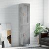 vidaXL Skř&iacute;ň highboard betonově &scaron;ed&aacute; 34,5x34x180 cm kompozitn&iacute; dřevo