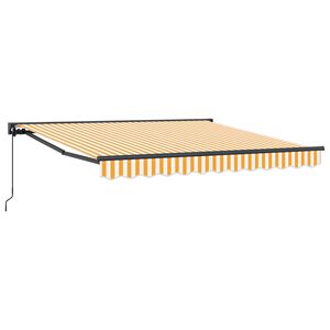 vidaXL R&aacute;m mark&yacute;zy Žlut&aacute; a b&iacute;l&aacute; 300 x 250 cm