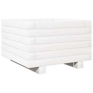 vidaXL Zahradn&iacute; truhl&iacute;k b&iacute;l&yacute; 40 x 40 x 26,5 cm masivn&iacute; borovice