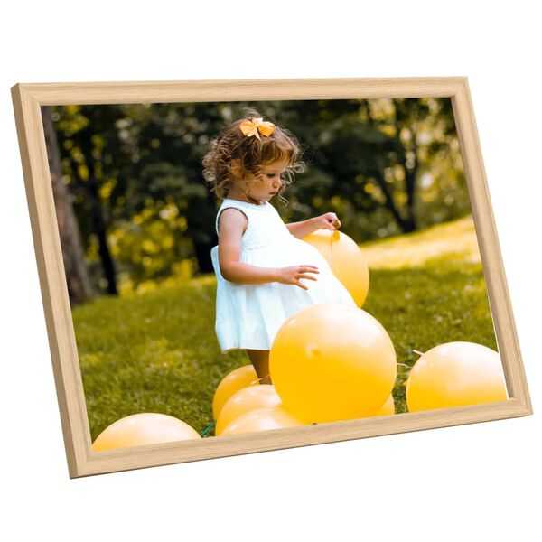 vidaXL Fotor&aacute;mečky kol&aacute;ž 5 ks na zeď nebo stůl světl&yacute; dub 70 x 90 cm