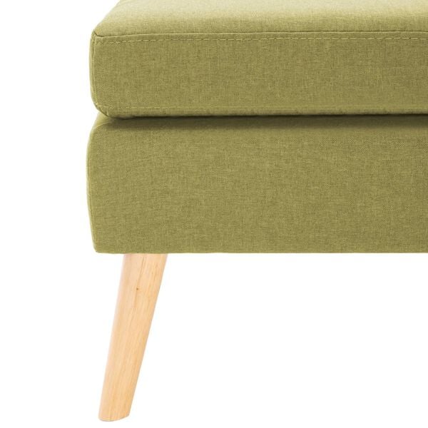 vidaXL Podnožka zelená textil