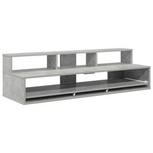 vidaXL Studio stůl Betonově &scaron;ed&aacute; 152 x 42,5 x 36 cm Kompozitn&iacute; dřevo